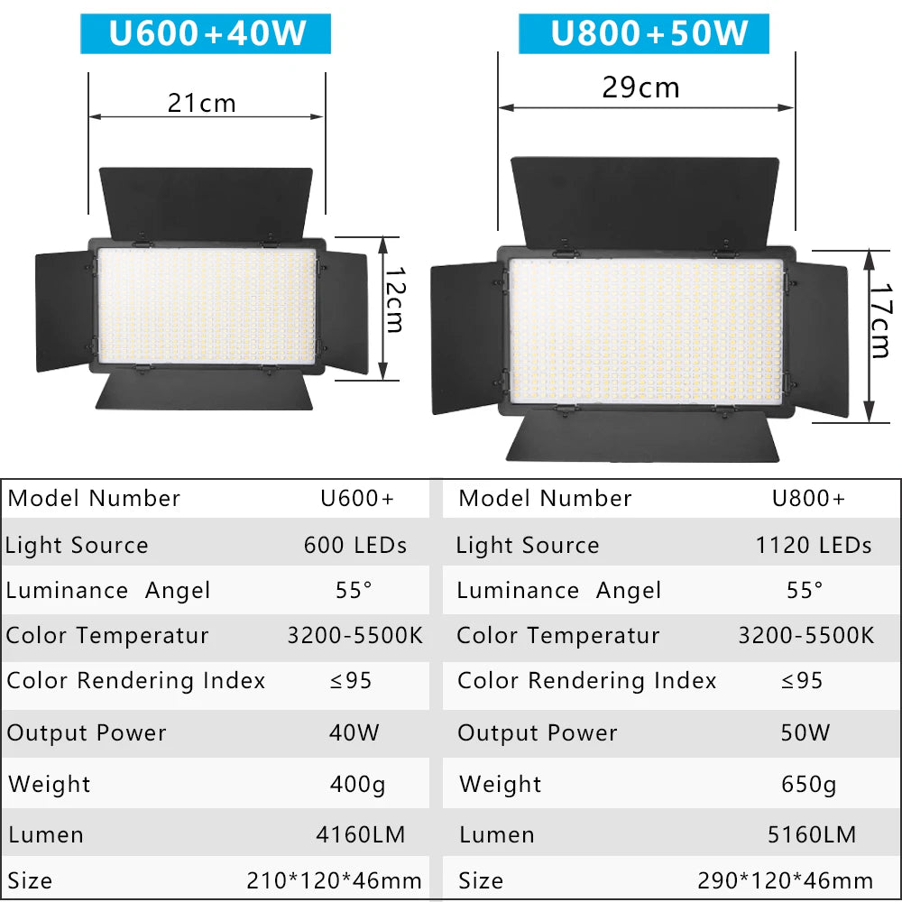 Mand LED Studio Light U800 – Profi Licht für Fotos & Videos