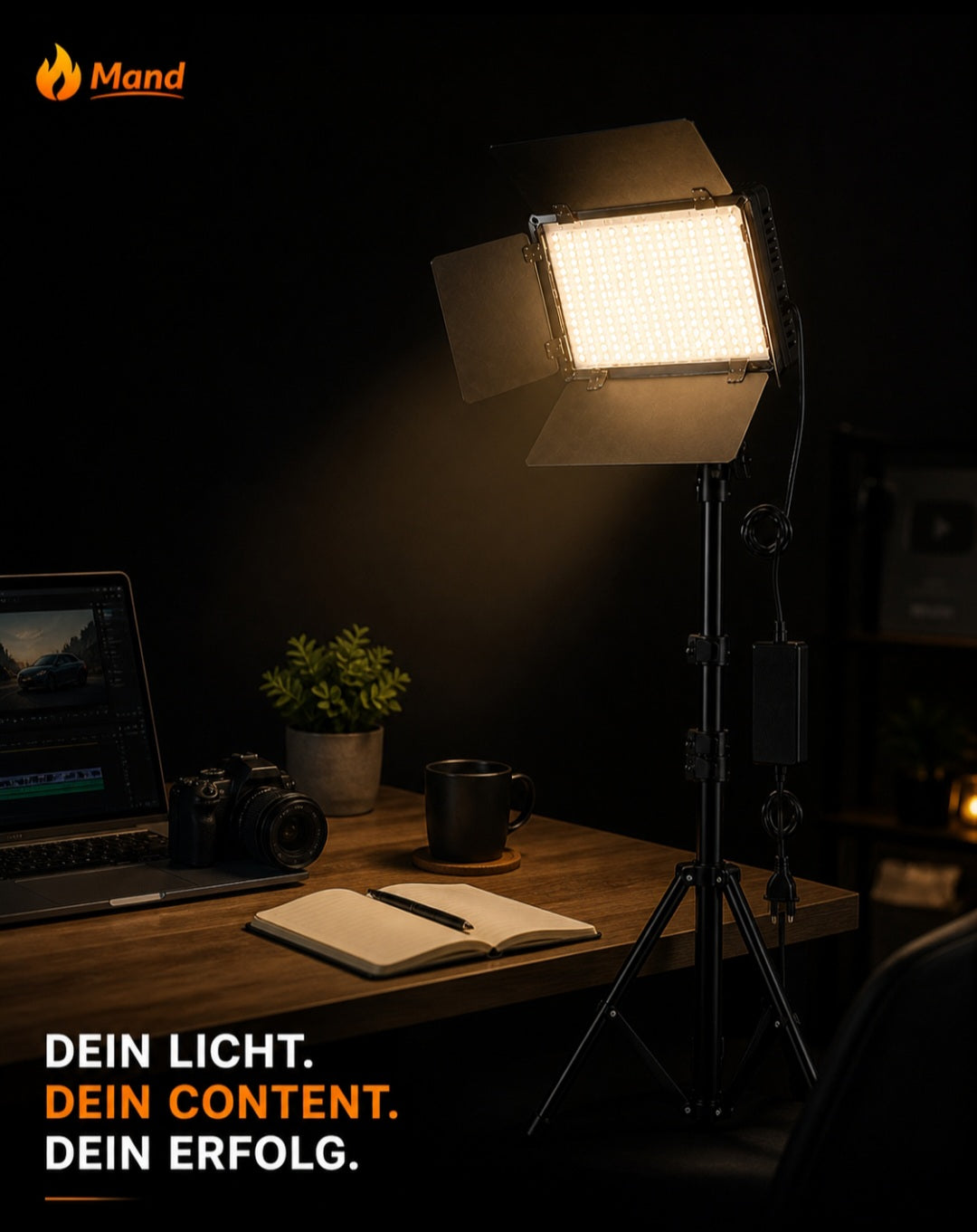 Mand LED Studio Light U800 – Profi Licht für Fotos & Videos