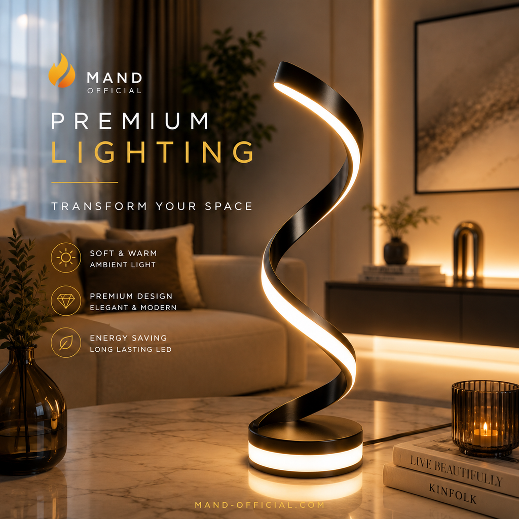 Mand™ Spiral LED Lampe – Modernes Ambient Licht