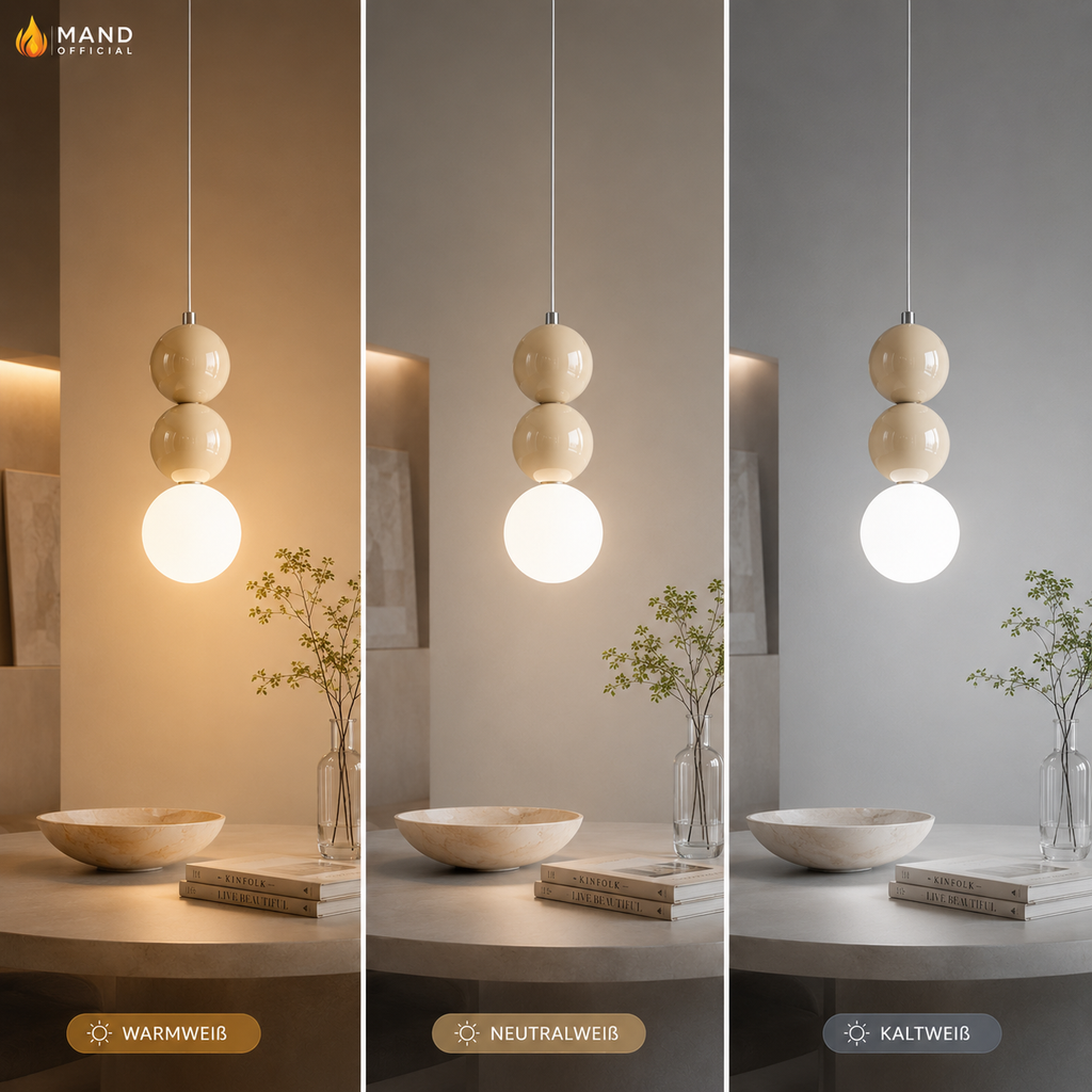 Mand Nordic Glow – Moderne Kugel Pendelleuchte