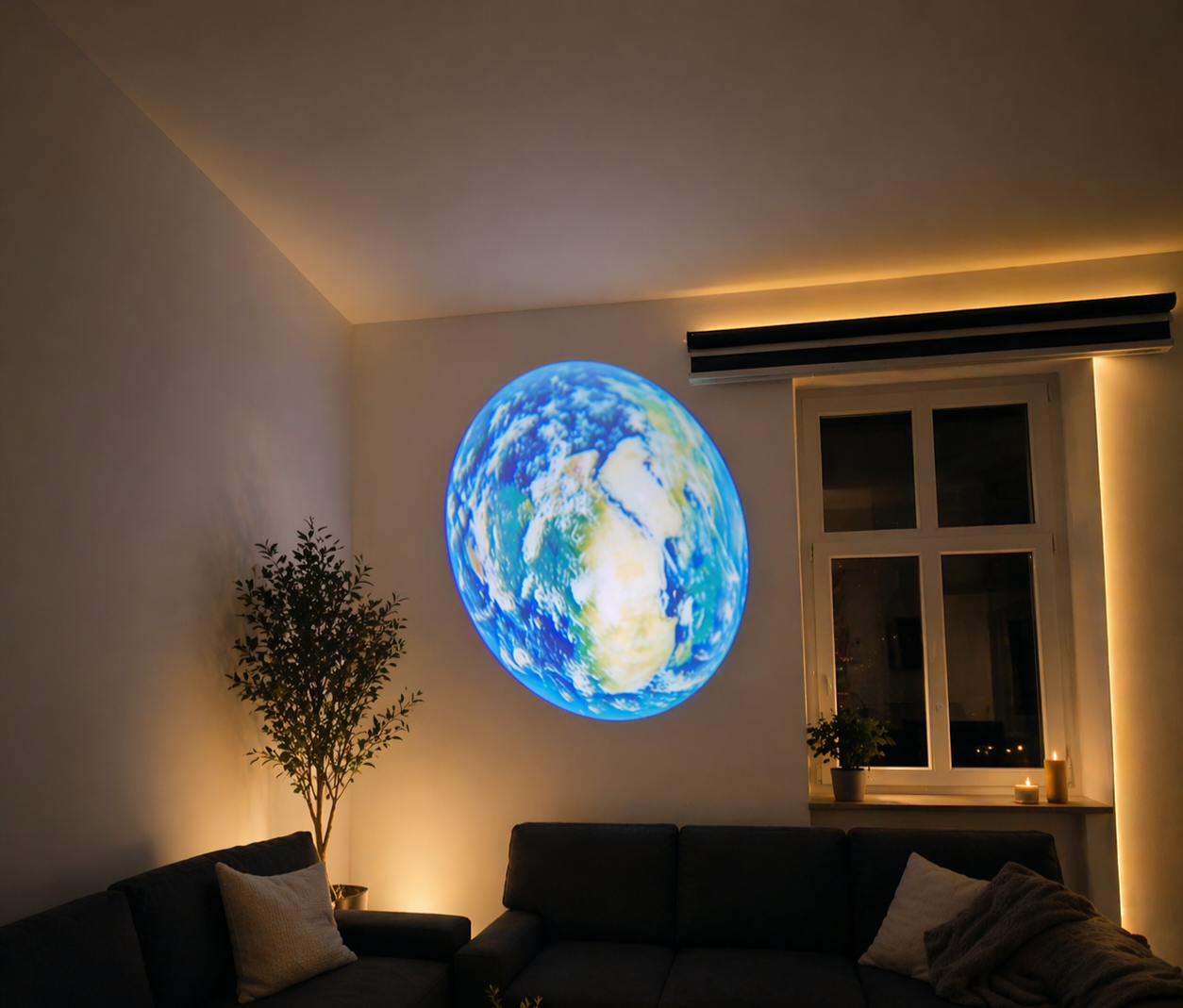 MAND Planet Projektor Licht – Realistische Mond & Galaxy Projektion für dein Zimmer ✨
